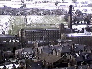 Parkwood mills, Longwood - with part of Golcar in the background.