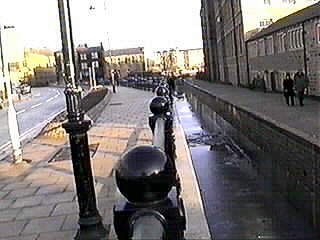 The new canal opened through Slaithwaite.